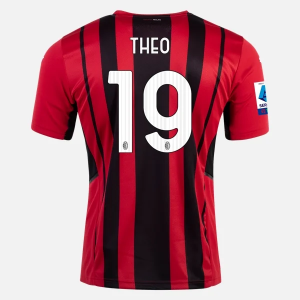 Koszulka AC Milan Theo Hernandez 19 Główna 2021/22 – Krótki Rękaw