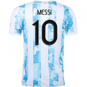 Koszulka Argentyna Lionel Messi 10 Główna 20-21 – Krótki Rękaw