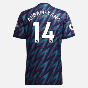 Koszulka Arsenal Pierre Emerick Aubameyang 14 Trzeci 2021/22 – Krótki Rękaw