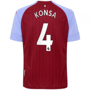 Koszulka Aston Villa Ezri Konsa 4 Główna 2020/2021 – Krótki Rękaw