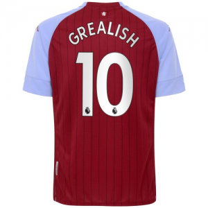 Koszulka Aston Villa Jack Grealish 10 Główna 2020/2021 – Krótki Rękaw