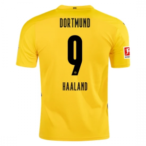 Koszulka BVB Borussia Dortmund Erling Haaland 9 Główna 2020/2021 – Krótki Rękaw