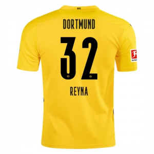 Koszulka BVB Borussia Dortmund Giovanni Reyna 32 Główna 2020/2021 – Krótki Rękaw