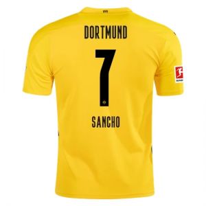 Koszulka BVB Borussia Dortmund Jadon Sancho 7 Główna 2020/2021 – Krótki Rękaw