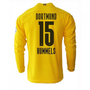 Koszulka BVB Borussia Dortmund Mats Hummels 15 Główna 2020/2021 – Długi Rękaw
