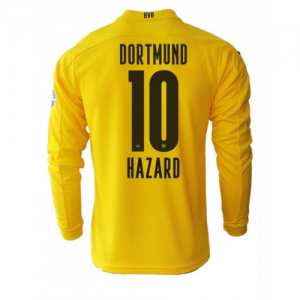 Koszulka BVB Borussia Dortmund Thorgan Hazard 10 Główna 2020/2021 – Długi Rękaw