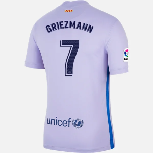 Koszulka FC Barcelona Antoine Griezmann 7 Precz  2021/22 – Krótki Rękaw