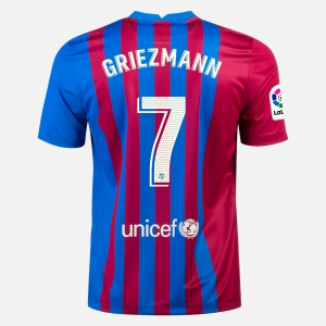Koszulka Barcelona Antoine Griezmann 7 Główna  2021/2022 – Krótki Rękaw