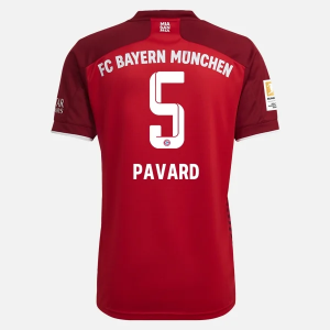 Koszulka Bayern Monachium Benjamin Pavard 5 Główna 2021/22 – Krótki Rękaw