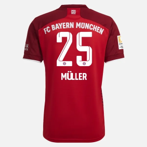 Koszulka Bayern Monachium Thomas Müller 25 Główna 2021/2022 – Krótki Rękaw