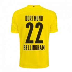 Koszulka Borussia Dortmund Jude Bellingham 22 Główna 2020/2021 – Krótki Rękaw