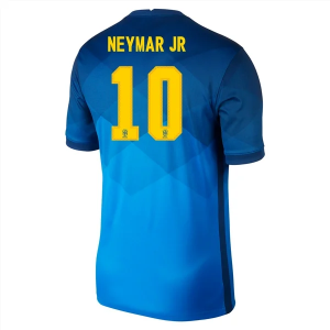 Koszulka Brazylia Neymar JR 10 Precz 20-21 – Krótki Rękaw