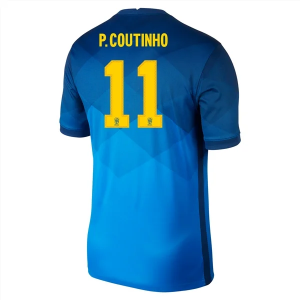 Koszulka Brazylia Philippe Coutinho 11 Precz 20-21 – Krótki Rękaw