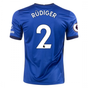 Koszulka Chelsea Antonio Rudiger 2 Główna 2020/2021 – Krótki Rękaw
