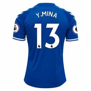 Koszulka Everton Yerry Mina 13 Główna 2020/2021 – Krótki Rękaw