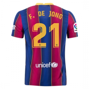 Koszulka FC Barcelona Frenkie De Jong 21 Główna 2020/2021 – Krótki Rękaw