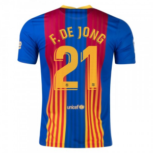 Koszulka FC Barcelona Frenkie de Jong 21 El Clasico2021 – Krótki Rękaw