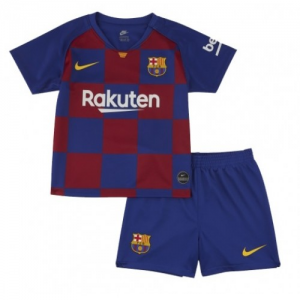 Koszulka FC Barcelona Dziecięca Główna 2019/20- Krótki Rękaw （+ Krótkie Spodenk）