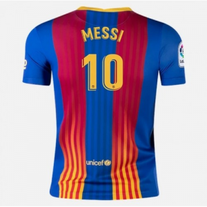 Koszulka FC Barcelona Lionel Messi 10 El Clasico2021 – Krótki Rękaw