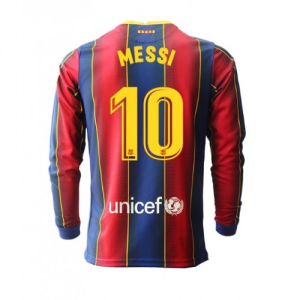 Koszulka FC Barcelona Lionel Messi 10 Główna 2020/2021 – Długi Rękaw
