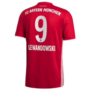 Koszulka Bayern Monachium Robert Lewandowski 9 Główna 2020/2021 – Krótki Rękaw