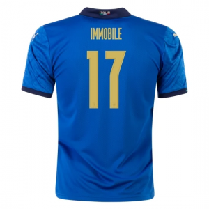 Koszulka Włochy Ciro Immobile 17 Główna Mistrzostwa Europy 2020 – Krótki Rękaw