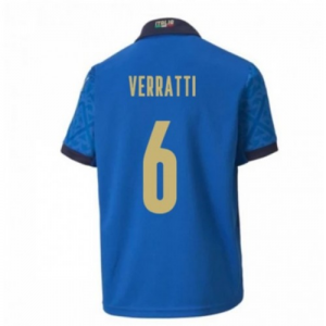 Koszulka Włochy Verratti 6 Główna Mistrzostwa Europy 2020 – Krótki Rękaw