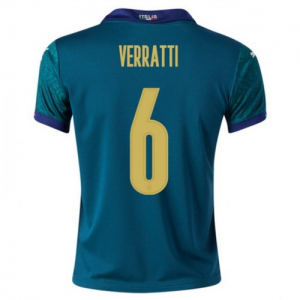 Koszulka Włochy Verratti 6 Trzeci Mistrzostwa Europy 2020 – Krótki Rękaw