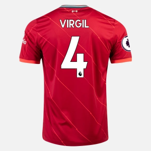 Koszulka Liverpool FC Virgil van Dijk 4 Główna  2021/22 – Krótki Rękaw