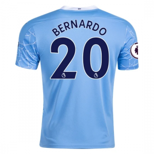 Koszulka Manchester City Bernardo Silva 20 Główna 2020/2021 – Krótki Rękaw