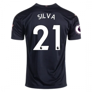Koszulka Manchester City David Silva 21 Precz 2020/2021 – Krótki Rękaw
