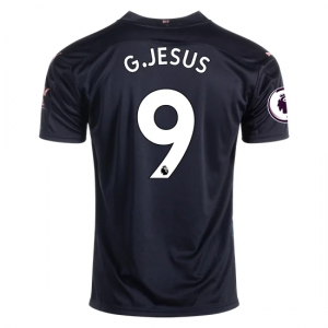 Koszulka Manchester City Gabriel Jesus 9 Precz 2020/2021 – Krótki Rękaw