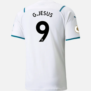 Koszulka Manchester City Gabriel Jesus 9 Precz 2021/22 – Krótki Rękaw