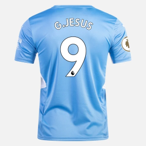 Koszulka Manchester City Gabriel Jesus 9 Główna 2021/22 – Krótki Rękaw