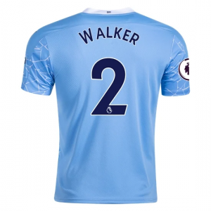 Koszulka Manchester City Kyle Walker 2 Główna 2020/2021 – Krótki Rękaw