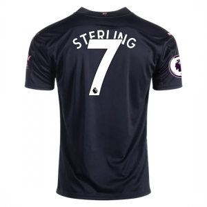 Koszulka Manchester City Raheem Sterling 7 Precz 2020/2021 – Krótki Rękaw