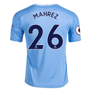 Koszulka Manchester City Riyad Mahrez 26 Główna 2020/2021 – Krótki Rękaw