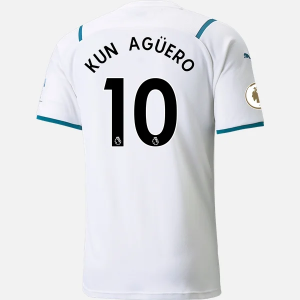 Koszulka Manchester City Sergio Agüero 10 Precz 2021/2022 – Krótki Rękaw