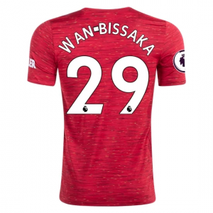 Koszulka Manchester United Aaron Wan Bissaka 29 Główna 2020/2021 – Krótki Rękaw