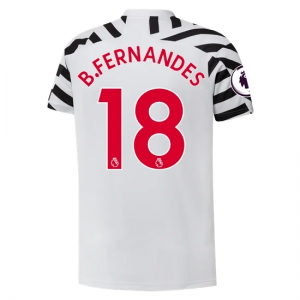 Koszulka Manchester United Bruno Fernandes 18 Precz 2020/2021 – Krótki Rękaw