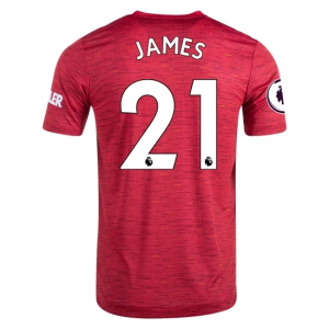 Koszulka Manchester United Daniel James 21 Główna 2020/2021 – Krótki Rękaw