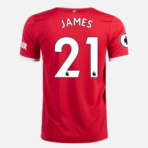 Koszulka Manchester United Daniel James 21 Główna 2021/22 – Krótki Rękaw