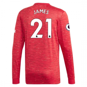 Koszulka Manchester United Daniel James 21 Główna 2020/2021 – Długi Rękaw