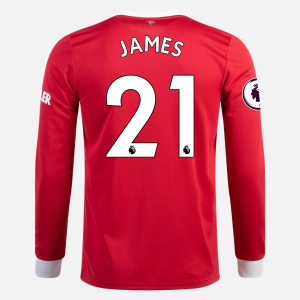 Koszulka Manchester United Daniel James 21 Główna 2021/22 – Długi Rękaw