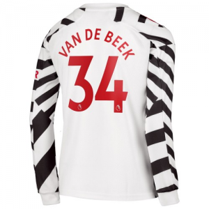 Koszulka Manchester United Donny van de Beek 34 Trzeci 2020/2021 – Długi Rękaw