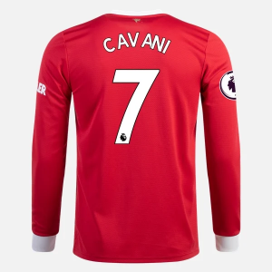 Koszulka Manchester United Edinson Cavani 7 Główna 2021/22 – Długi Rękaw