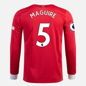 Koszulka Manchester United Harry Maguire 5 Główna 2021/22 – Długi Rękaw