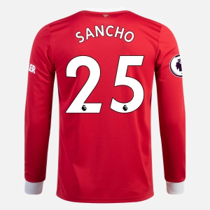Koszulka Manchester United Jadon Sancho 25 Główna 2021/22 – Długi Rękaw