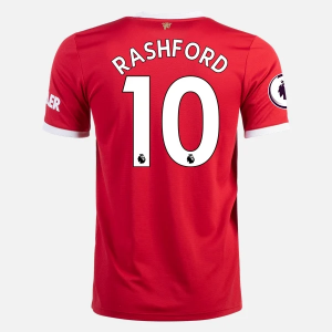 Koszulka Manchester United Marcus Rashford 10 Główna 2021/22 – Krótki Rękaw