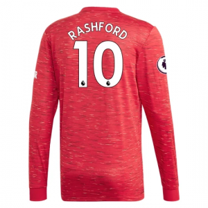 Koszulka Manchester United Marcus Rashford 10 Główna 2020/2021 – Długi Rękaw